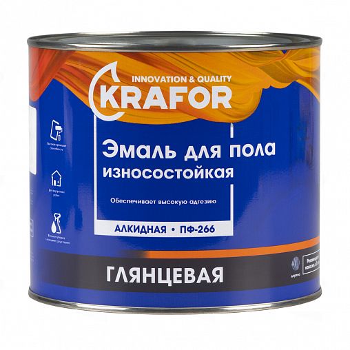 Купить эмаль пф-266 золотистый 1,9кг крафор в интернет-магазине "Корд".