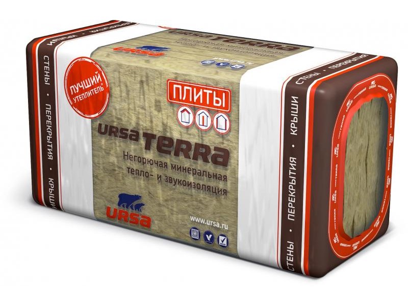Купить утеплитель ursa terra 36 1000-610-50 (0,305м3) в интернет-магазине "Корд".