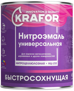НЦ-132 черная 0,7 кг.Крафор
