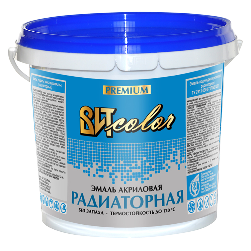 Купить эмаль д/радиаторов акрил  0,5кг белая вит в интернет-магазине "Корд".