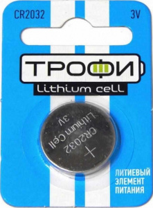 Батарейка Трофи СR2032 -1ВL