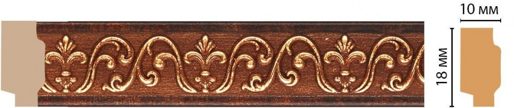 Купить молдинг 17х10х2,4м 158-767/56 в интернет-магазине "Корд".