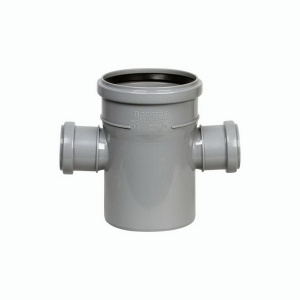 Крестовина d 110х50х50 (90*) ПВХ серая 
