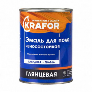 Эмаль ПФ-266 золотистый 0,9кг Крафор