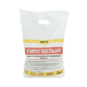 Гипс 3кг белый Артель