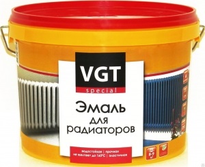 Купить эмаль д/радиаторов белая акрил 1кг вгт в интернет-магазине "Корд".