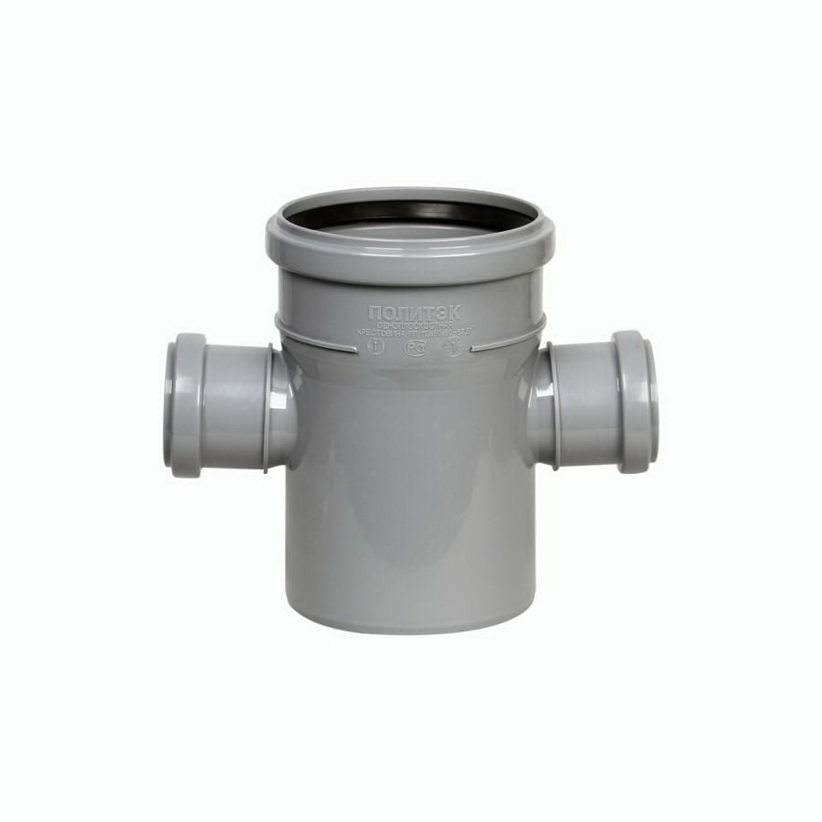 Купить крестовина d 110х50х50 (90*) пвх серая  в интернет-магазине "Корд".