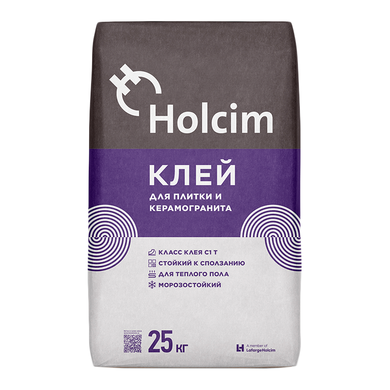 Купить клей плиточный и керамогранита  25 кг. с1т холсим в интернет-магазине "Корд".