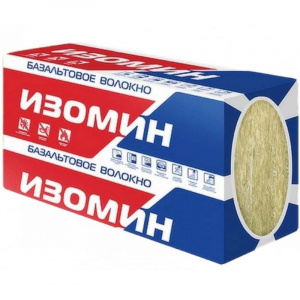 Утеплитель базальтовый Изомин 25 (1200х600х100) 4шт 0,288 м3