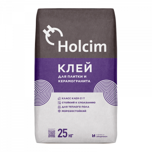Клей плиточный и керамогранита  25 кг. С1Т Холсим