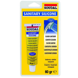 Герметик Soudal 60мл санитарный бесцветный