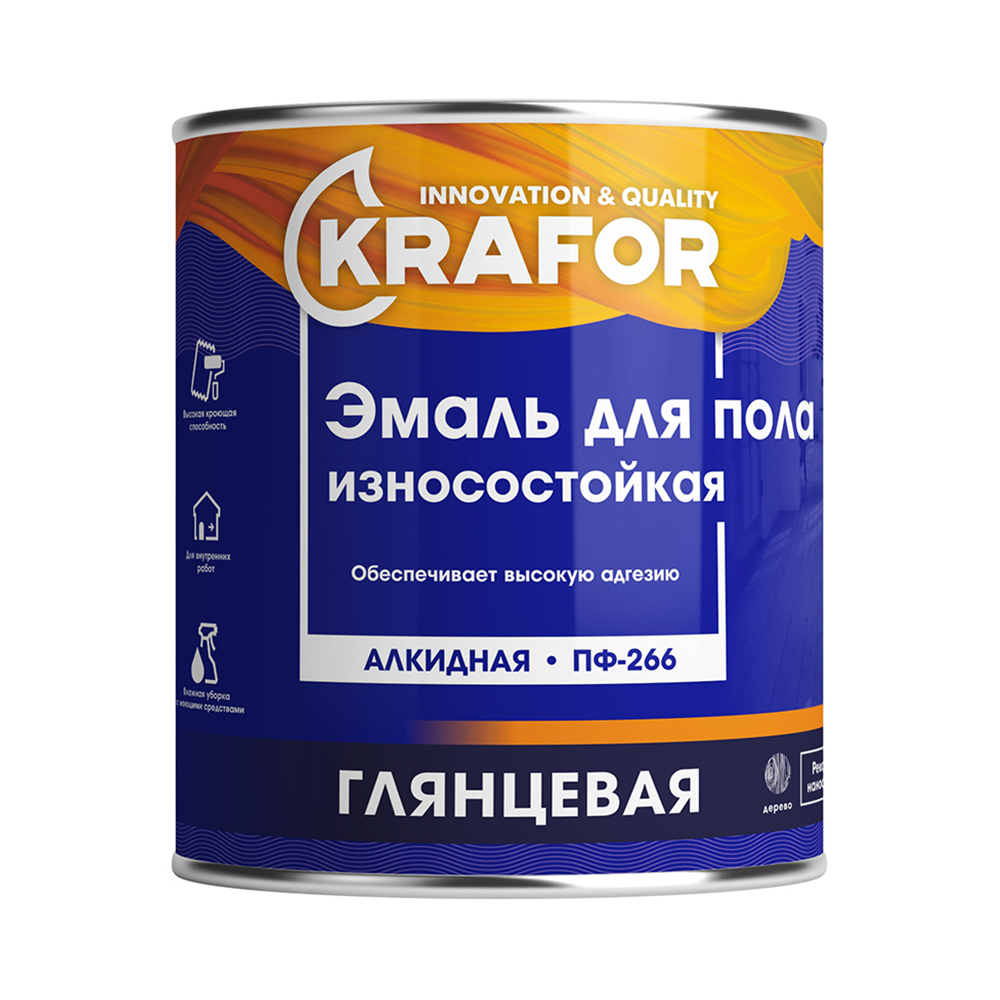 Купить эмаль пф-266 золотистый 2,7кг крафор в интернет-магазине "Корд".