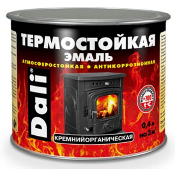 Купить эмаль термостойкая черная 0,4л дали в интернет-магазине "Корд".