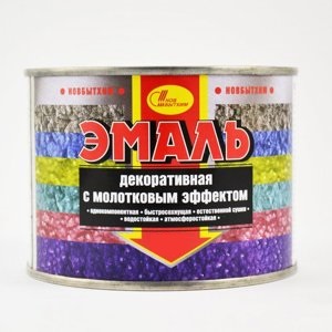 Купить эмаль с молотковым эффектом темно-синяя 0,75кг в интернет-магазине "Корд".